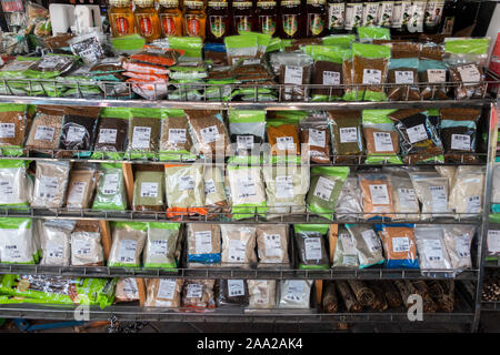 Seoul South Korea Oriental Spices Market Stock Photo