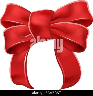 Bows For Gifts Decoration Realistic Vector Illustration Set. Shiny 