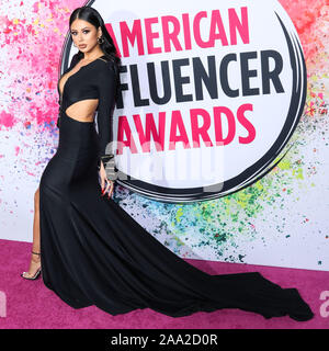 Hollywood, United States. 18th Nov, 2019. HOLLYWOOD, LOS ANGELES, CALIFORNIA, USA - NOVEMBER 18: Jennifer Ruiz arrives at the 2nd Annual American Influencer Awards 2019 held at the Dolby Theatre on November 18, 2019 in Hollywood, Los Angeles, California, United States. (Photo by Xavier Collin/Image Press Agency) Credit: Image Press Agency/Alamy Live News Stock Photo