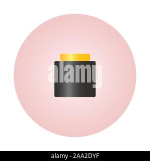 Cosmetic cream bottle mockup. Realistic illustration of cosmetic cream bottle vector mockup for web design isolated on white background Stock Vector