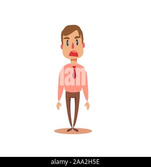 frustrated and depressed hunched businessman entrepreneur. Stock Vector
