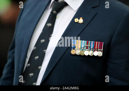 miniature medals on dinner dress jacket MC Dinner Dress Blue Jacket