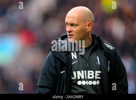 Preston North End manager Alex Neil Stock Photo