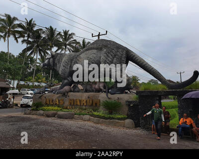 Entrance to Alas Harum, Gianyar, Bali, Indonesia Stock Photo