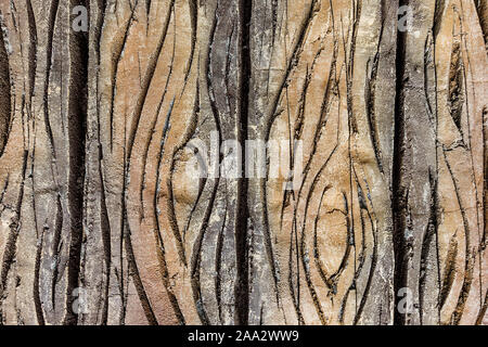 Stone wall texture. Abstract background for design. Concrete texture made like a wooden plank. Stock Photo