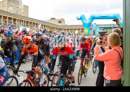 Halifax Stage start - Tour de Yorkshire 2019 Stock Photo