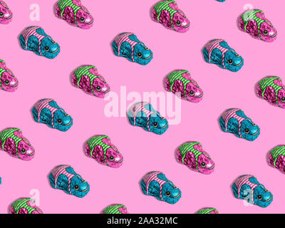 Chocolate frog, sweets, candy, Sinterklaas, typical Dutch, graphic Isometric perspective, strooigoed, pepernoten Stock Photo