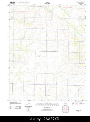 USGS TOPO Map Missouri MO Kenoma 20111212 TM Restoration Stock Photo