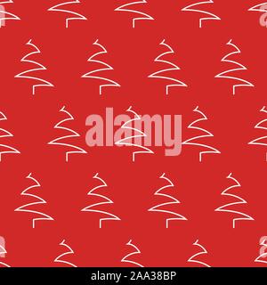 abstract christmas tree pattern over grunge background Stock Vector