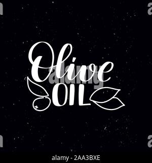 Handwritten calligraphy text, chalk on a blackboard Stock Vector