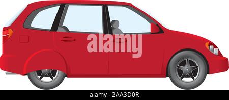 Red car Stock Vector