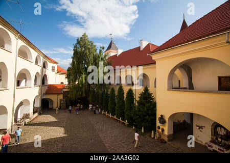 Mukacheve - Ukraine, JULY 26, 2009: Palanok Castle XI century, Transcarpathians region Stock Photo