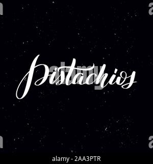 Handwritten calligraphy text, chalk on a blackboard Stock Vector