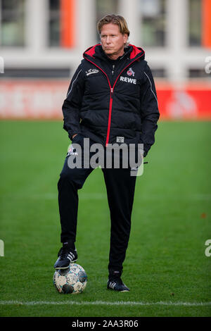 Cologne, Germany. 19th Nov, 2019. Soccer: Bundesliga, Training 1st FC Cologne, Geißbockheim. Markus Gisdol, new trainer, leads his first training. Credit: Rolf Vennenbernd/dpa/Alamy Live News Stock Photo