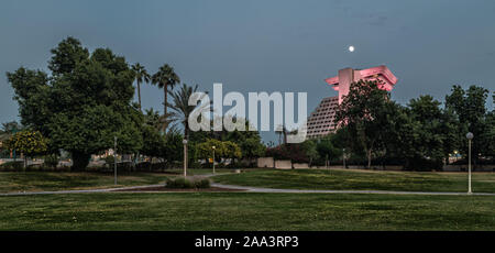 Doha-Qatar, November 18,2019: Sheraton Al Doha at dusk exterior view from Sheraton park Stock Photo