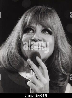 Hildegard Knef, deutsche Sängerin und Schauspielerin, Deutschland 1968. German chanson singer and actress Hildegard Knef, Germany 1968. Stock Photo