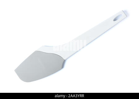 Silicone spatula isolated on a white background. High resolution photo. Full depth of field. Stock Photo