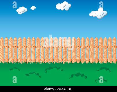 Seamless fence pattern Stock Vector