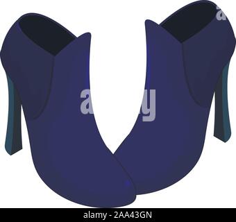 Ankle boots icon, isometric style Stock Vector
