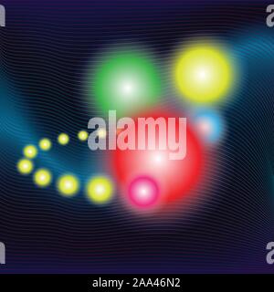 Flying power balls Stock Vector