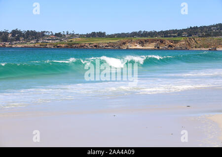 The Surf at Carmel Beach Stock Photo