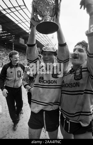 Castleford v Hull KR 1986 Rugby League Wembley: credit David Hickes and Simon Dewhurst Stock Photo