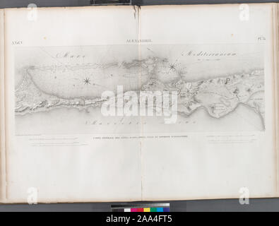 Alexandrie Alexandria. Carte générale des côtes, rades, ports, ville et ...