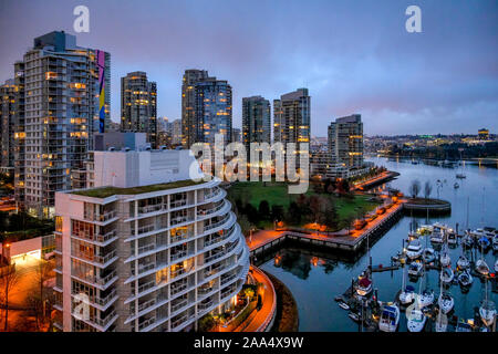 Yaletown condos, Vancouver, British Columbia, Canada Stock Photo