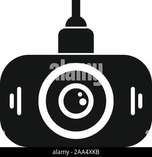 Led dvr camera icon. Simple illustration of led dvr camera vector icon for web design isolated on white background Stock Vector