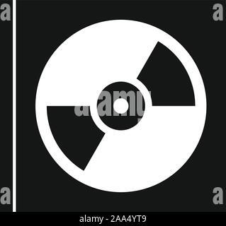Music cd in box icon. Simple illustration of music cd in box vector icon for web design isolated on white background Stock Vector