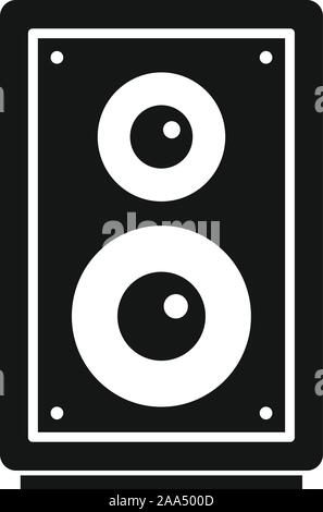 Home music speaker icon. Simple illustration of home music speaker vector icon for web design isolated on white background Stock Vector