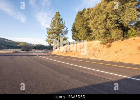 Cuyamaca Rancho State Park on an autumn morning. San Diego county, California, USA. View along California State Route 79. Stock Photo