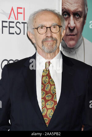 HOLLYWOOD, CA - NOVEMBER 18: Jonathan Pryce attends 'The Two Popes' premiere during AFI FEST 2019 presented by Audi at TCL Chinese Theatre on November 18, 2019 in Hollywood, California. Stock Photo