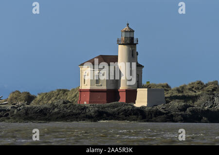 Coquille Inlet Lighthouse, Bandon, Oregon Stock Photo