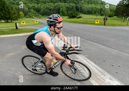 Cooperstown Triathlon 2019 Stock Photo