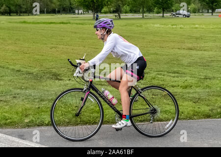 Cooperstown Triathlon 2019 Stock Photo