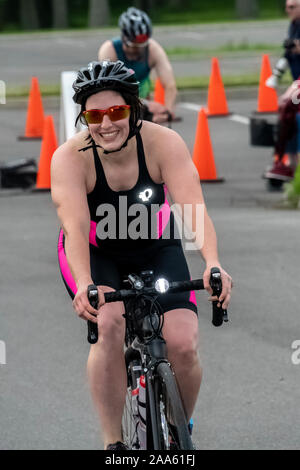 Cooperstown Triathlon 2019 Stock Photo