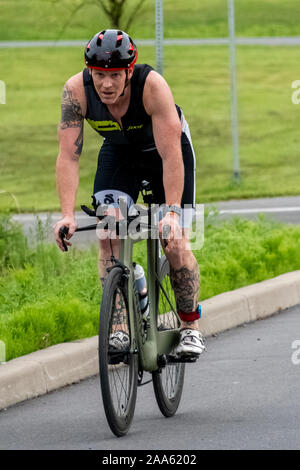 Cooperstown Triathlon 2019 Stock Photo