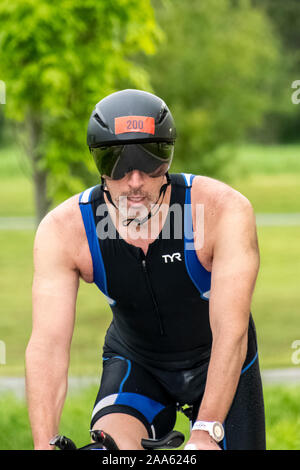 Cooperstown Triathlon 2019 Stock Photo