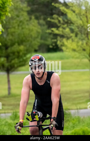 Cooperstown Triathlon 2019 Stock Photo
