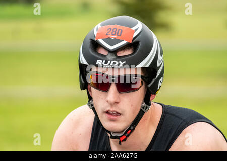 Cooperstown Triathlon 2019 Stock Photo