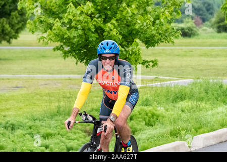 Cooperstown Triathlon 2019 Stock Photo