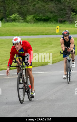 Cooperstown Triathlon 2019 Stock Photo
