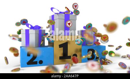 The background video awards, 3d render Stock Photo