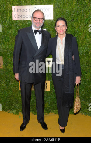 NEW YORK, NY - NOVEMBER 18: Nicolas Mirzayantz, Princess Alexandra of Greece attend the Lincoln Center Corporate Fashion Gala honoring Leonard A. Laud Stock Photo