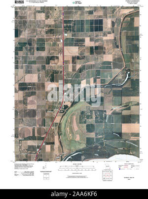 USGS TOPO Map Missouri MO Stanley 20100428 TM Restoration Stock Photo