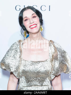 New York, NY - November 19, 2019: Sarah Sophie Flicker wearing dress by Rachel Comey attends the annual Make Equality Reality Gala hosted by Equality Now at Capitale Stock Photo