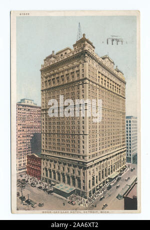 Continued contract issues.; Book - Cadillac Hotel, Detroit, Mich. Stock Photo