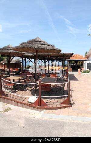 a beach bar in Croatia Stock Photo