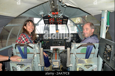 The civilian 'Sandringham' flying boat, converted from a 1943 as a military-specification 'Sunderland' at Solent Sky Museum, Southampton, Hampshire UK Stock Photo